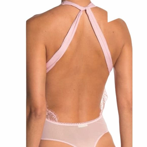 NEW Free People Show Off Bodysuit Ballet Pink S NWT - Picture 4 of 8